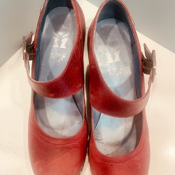 MAG Mary Jane Rubber Wedge Heel Sandal - Picture 4 of 13